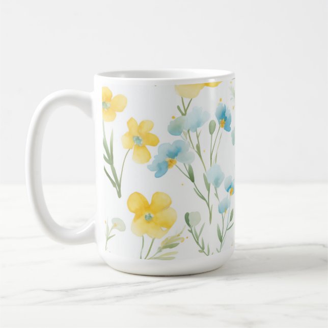 Floral Coffee Mug (Left)
