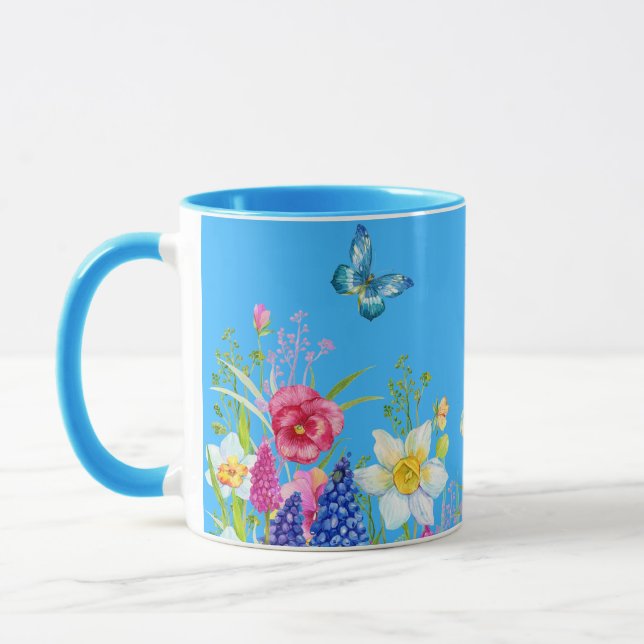 Floral coffee mug with bible (Left)