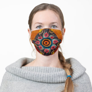 Floral Color Abstract Vector Art Cloth Face Mask