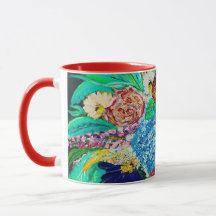 Floral Colorful Painting Gift For Her Coffee Mug