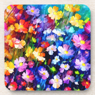 Floral Colour Explosion Coaster
