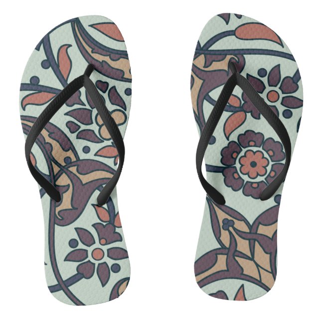 Floral Colourful And Glamour Seamless Trendy  Thongs (Footbed)