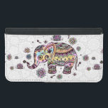 Floral Colourful Cute Elephant Illustration Samsung Galaxy S5 Wallet Case<br><div class="desc">Cute colourful retro floral baby elephant illustration holding flower. If you need any help customising any of my designs,  contact ArtOnWear designer. Free text formatting with live help available by request.</div>