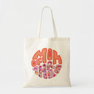 Floral Colourful Mum Of Three Kids Tote Bag