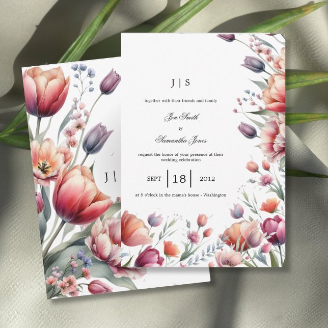 floral colourful summer invitation (Creator Uploaded)
