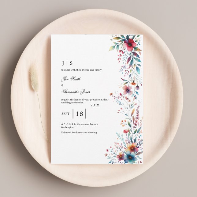 floral colourful summer invitation (Creator Uploaded)