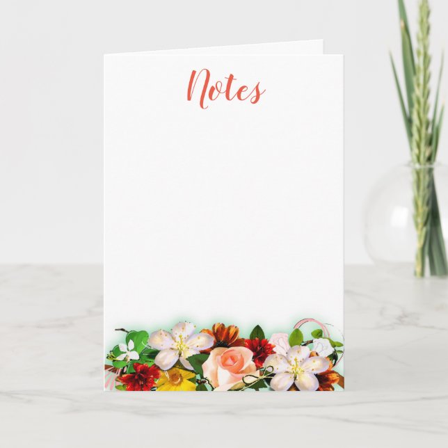 Floral Colourful Watercolor Hand Script Template (Front)