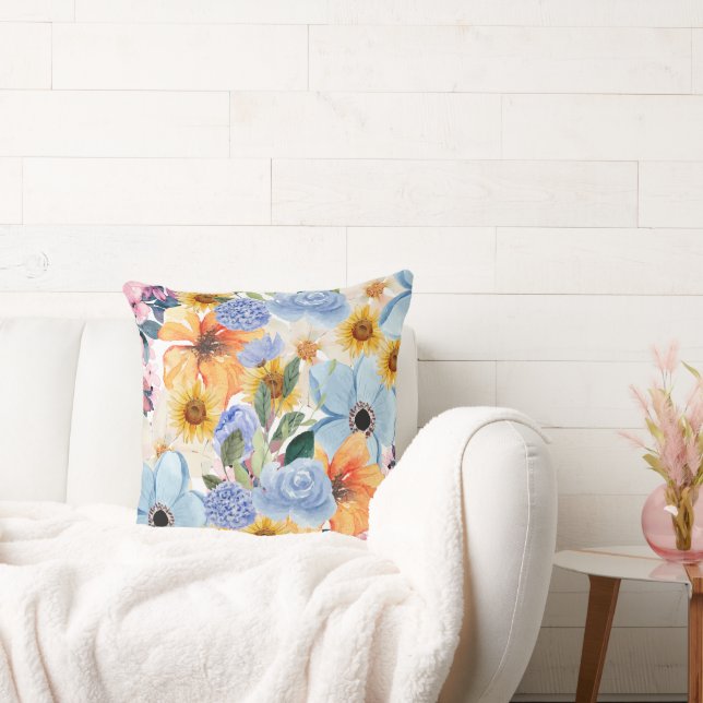 Floral Comfort Pillow  (Couch)