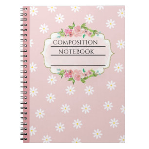 floral composition notebook