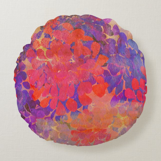 floral composition round cushion (Front)