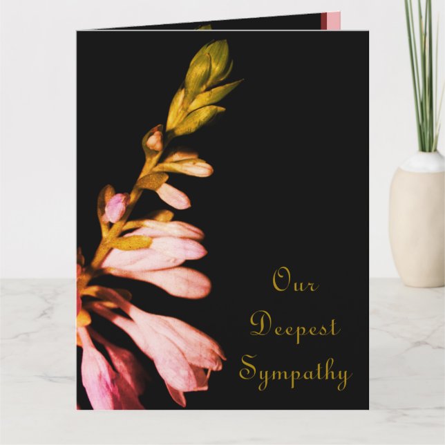 Floral Condolence Card (Front)