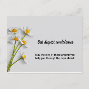 Floral Condolence Symphathy Card