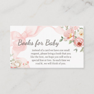 Floral Coquette Baby in Bloom Books for Baby Enclosure Card