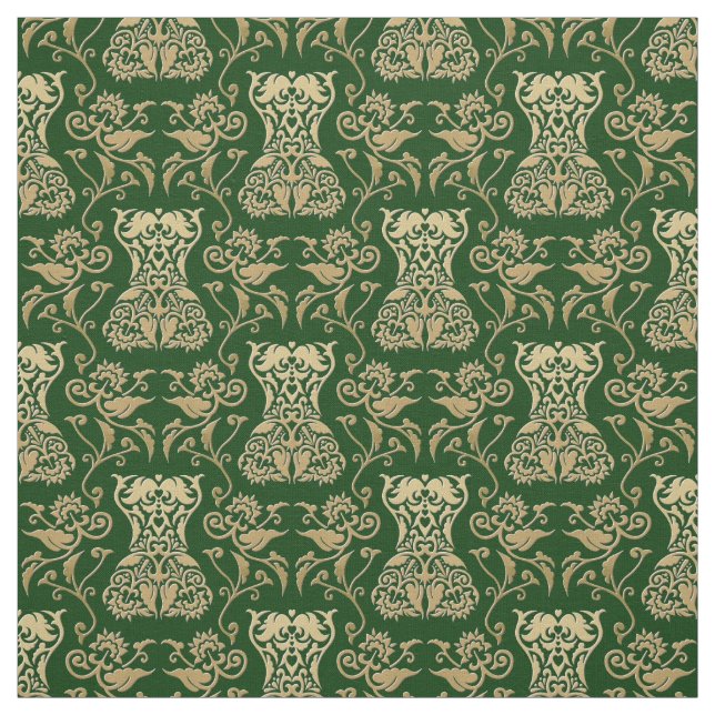 Floral Corset Damask Pattern Fabric (Swatch)