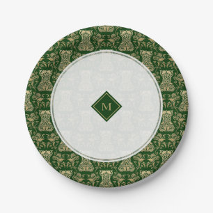 Floral Corset Damask Pattern Paper Plate
