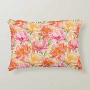 Floral Cotton Accent Pillow