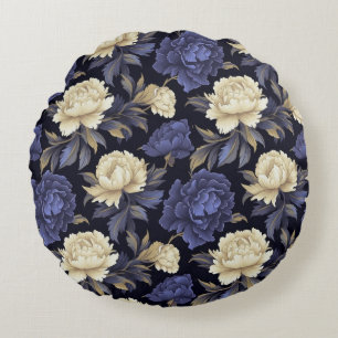 Floral Cotton Throw Pillow