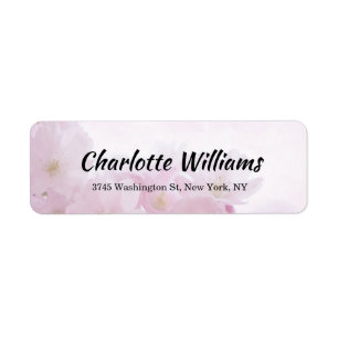 Floral Creative Minimalist Professional Modern Return Address Label