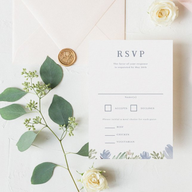 Floral Crest Wedding RSVP (Creator Uploaded)