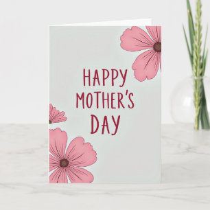 Floral Crimson Message Card