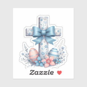 Floral Cross Coquette Jesus Bow Christian Religion