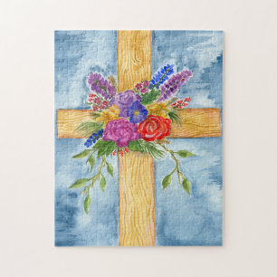Floral Cross Puzzle