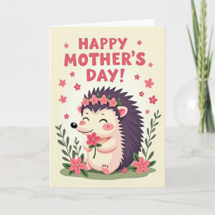 Floral Crown Mothers Day Card