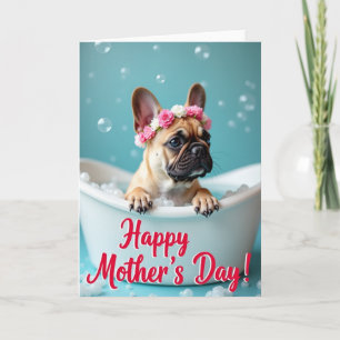 Floral Crown Puppy Bath Card