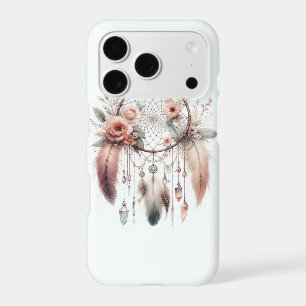 Floral Crystal Feather Dreamcatcher Boho