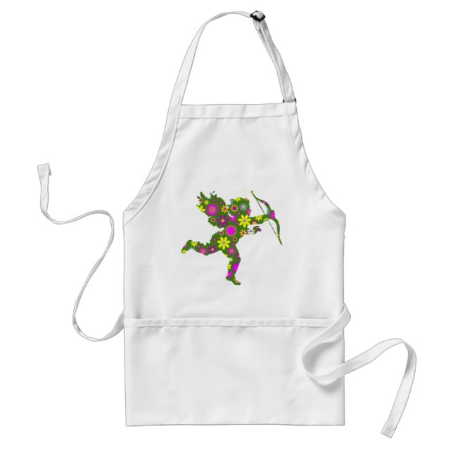 FLORAL CUPID STANDARD APRON (Front)