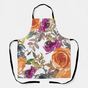 Floral Curtains Apron