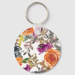 Floral Curtains Key Ring
