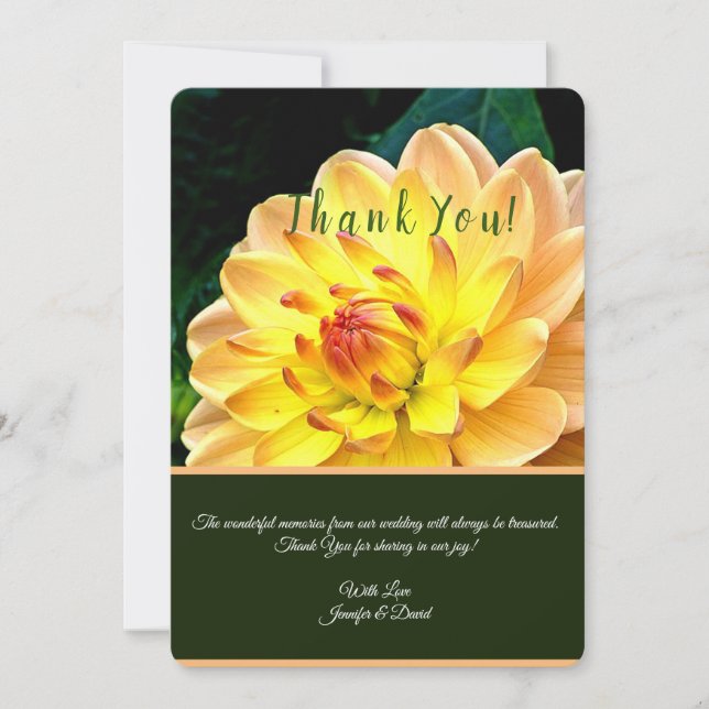 Floral Custom Thank You Card (Front)