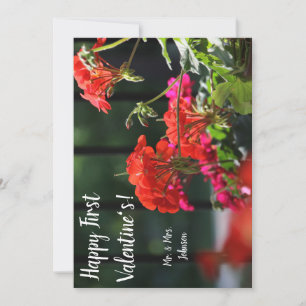floral customisable valentine's day card