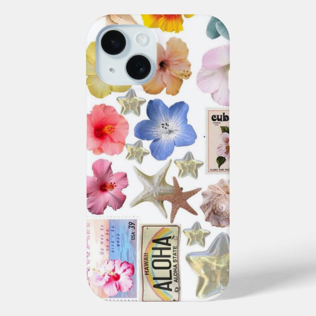 Floral cute and pretty phone case (Back)