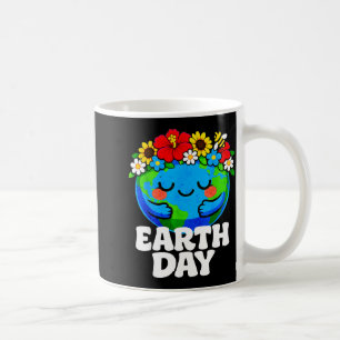 Floral cute earth day month 2026 toddler girls kid coffee mug