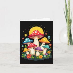 Floral Cute Mushroom Fungi Halloween Costume _2 Card