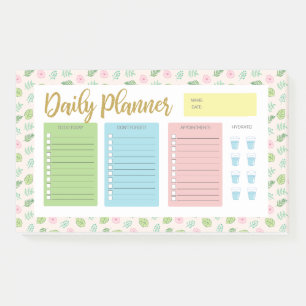 Floral Daily Planner Post-it Notes