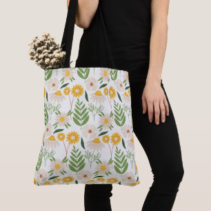 Floral Daisies Tote Bag