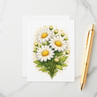 Floral Daisy Enclosure Card