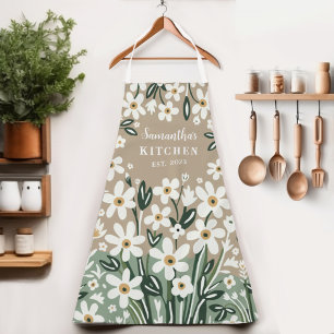 Floral Daisy Garden Women's Apron
