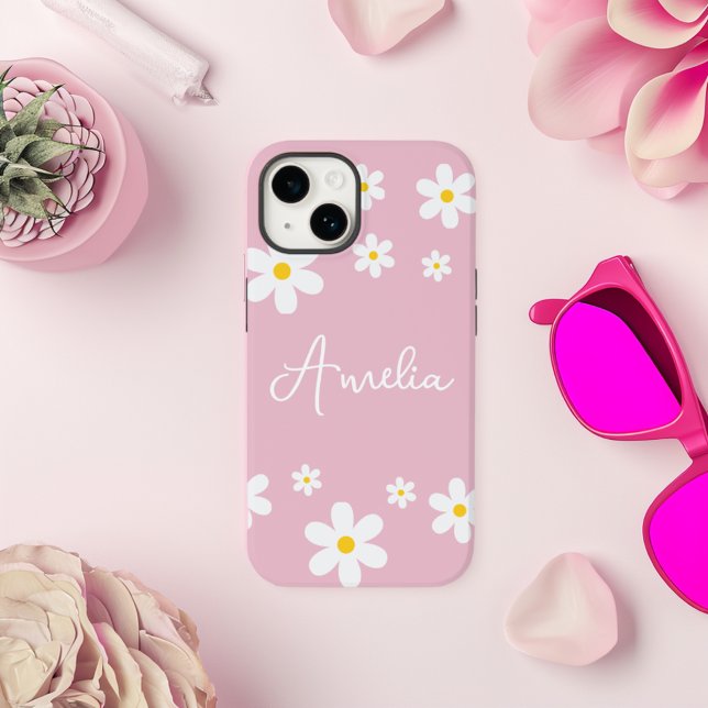 Floral Daisy Personalized iPhone Case (Creator Uploaded)