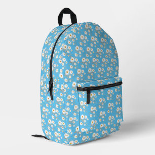 floral daisy printed backpack
