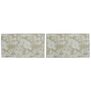 Floral Daisy Velvety Cream Texture Pillowcase