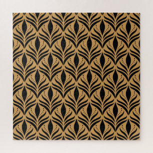 Floral Damask: Elegant Vintage Jigsaw Puzzle