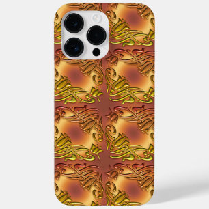 Floral damask golden pattern Case-Mate iPhone 14 pro max case