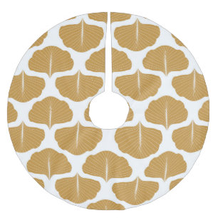 Floral damask: vintage seamless pattern. brushed polyester tree skirt