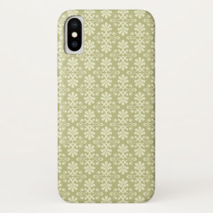 Floral damask wallpaper iPhone x case