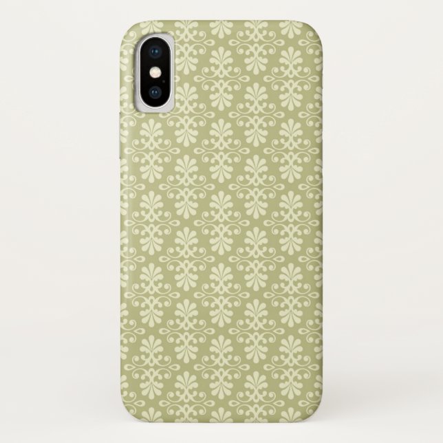 Floral damask wallpaper Case-Mate iPhone case (Back)