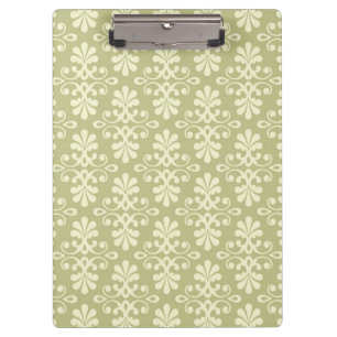 Floral damask wallpaper clipboard